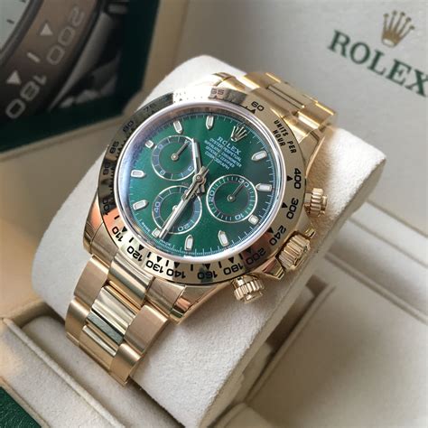 rolex daytona rose gold green dial|Mehr.